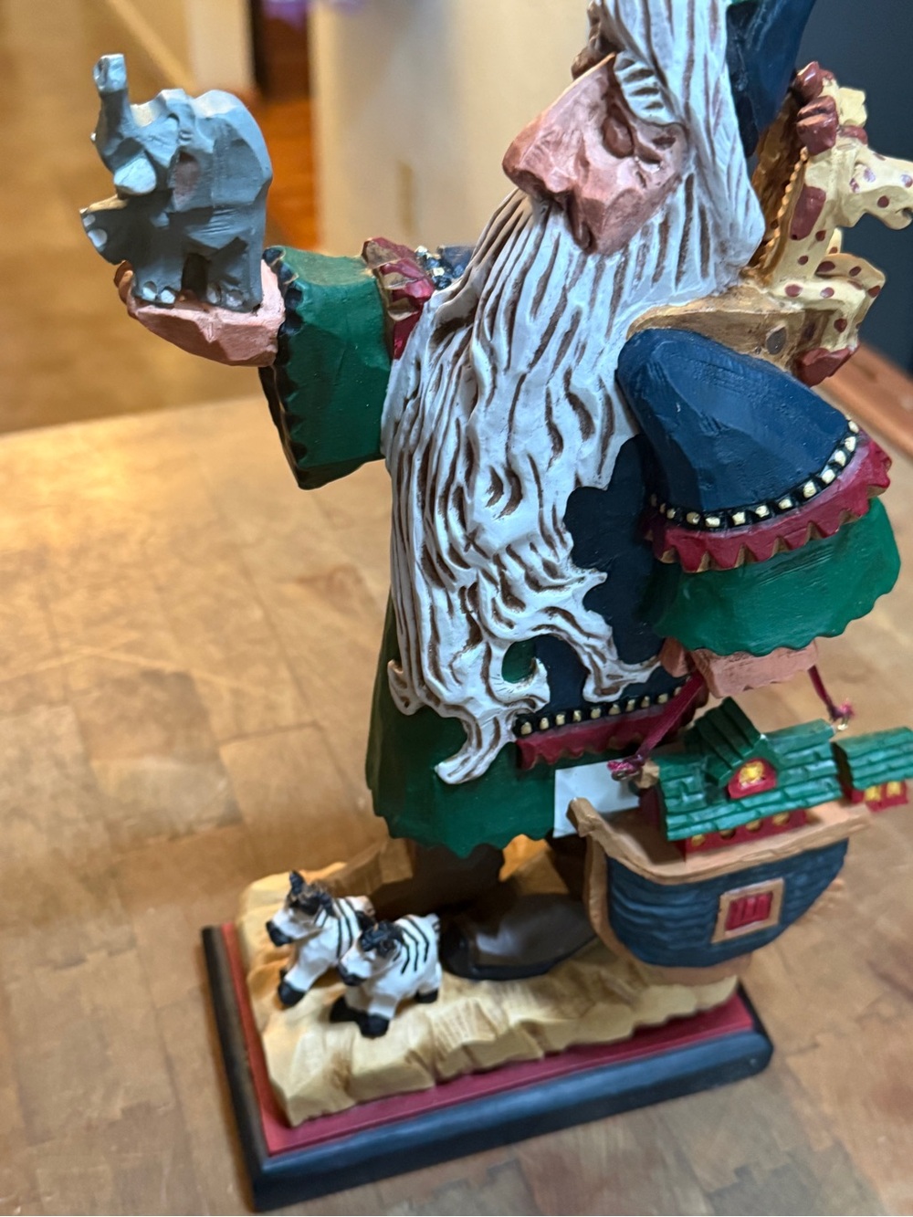 David Frykman Noah’s Ark Santa carved figurine vintage 1997 DF 1412